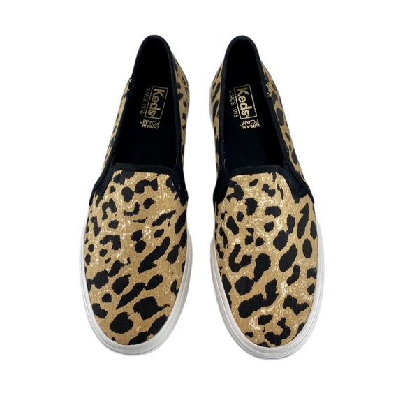 KEDS DOUBLE DECKER LEOPARD SLIP-ON SNEAKER 7.5 - Picture 10 of 11